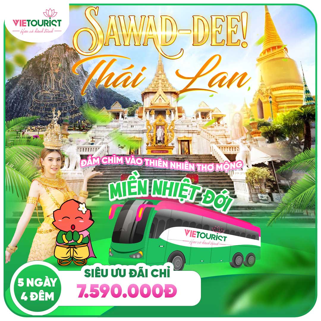 Tour Du Lịch Thái Lan Đi Bangkok- Pattaya 5 Ngày 4 Đêm0